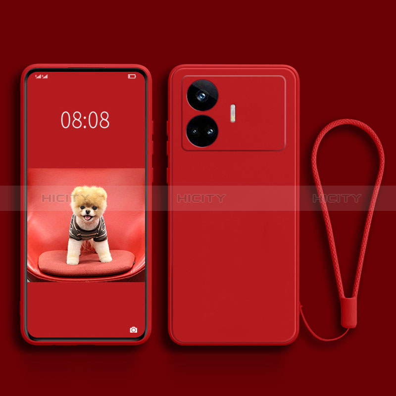 Silikon Hülle Handyhülle Ultra Dünn Flexible Schutzhülle 360 Grad Ganzkörper Tasche für Realme GT Neo5 SE 5G Rot