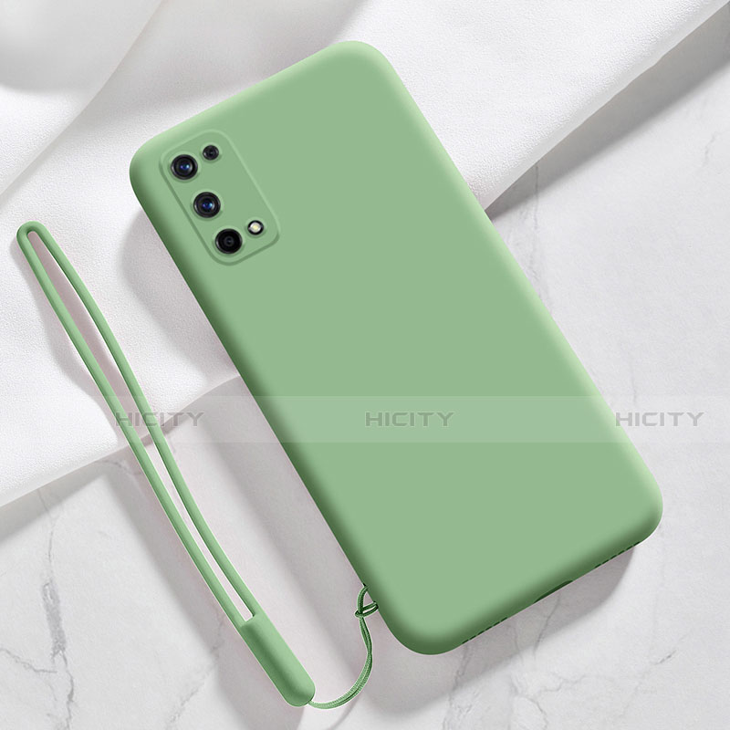 Silikon Hülle Handyhülle Ultra Dünn Flexible Schutzhülle 360 Grad Ganzkörper Tasche für Realme Q2 Pro 5G Minzgrün