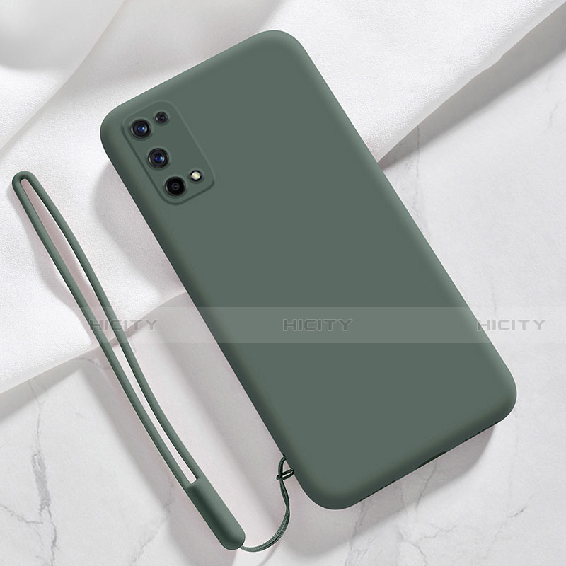 Silikon Hülle Handyhülle Ultra Dünn Flexible Schutzhülle 360 Grad Ganzkörper Tasche für Realme Q2 Pro 5G Nachtgrün