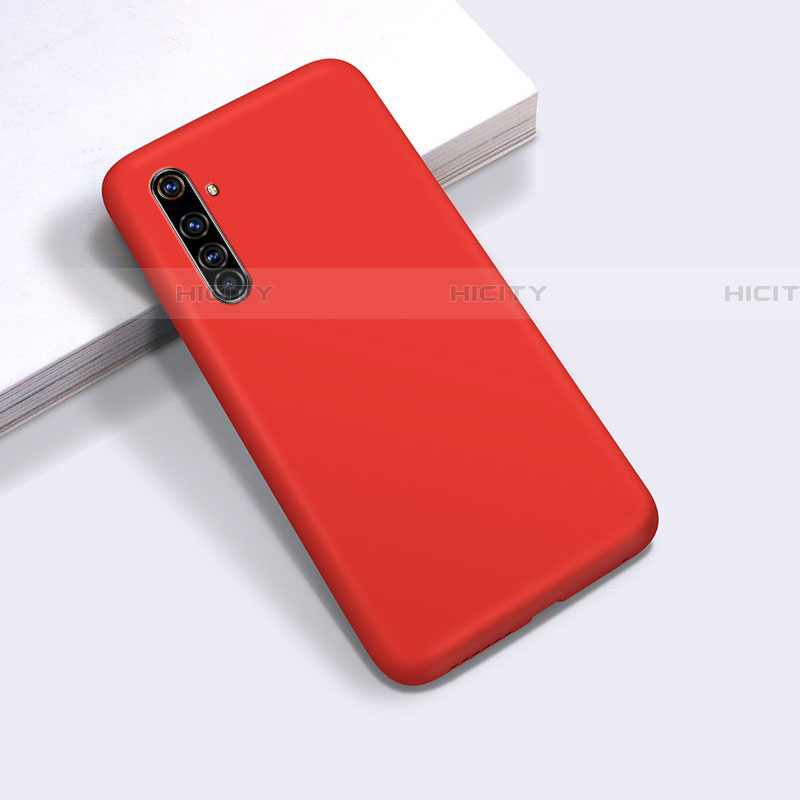 Silikon Hülle Handyhülle Ultra Dünn Flexible Schutzhülle 360 Grad Ganzkörper Tasche für Realme X50 Pro 5G Rot Plus