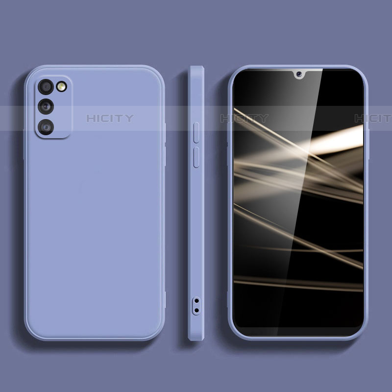 Silikon Hülle Handyhülle Ultra Dünn Flexible Schutzhülle 360 Grad Ganzkörper Tasche für Samsung Galaxy A03s groß
