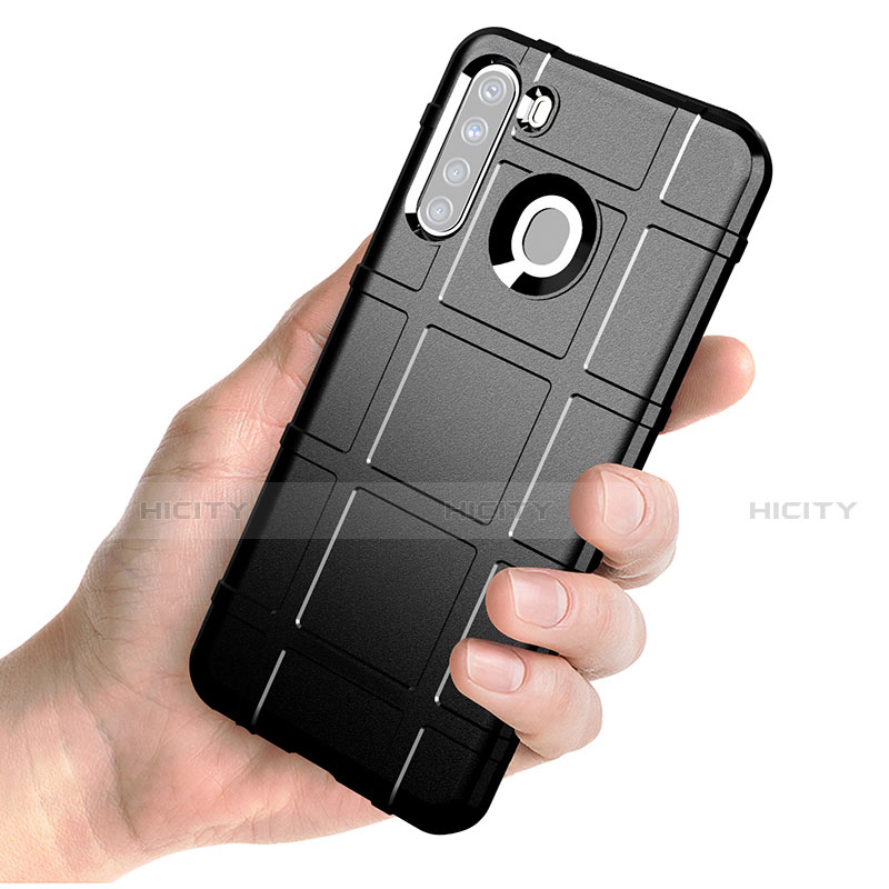 Silikon Hülle Handyhülle Ultra Dünn Flexible Schutzhülle 360 Grad Ganzkörper Tasche für Samsung Galaxy A21