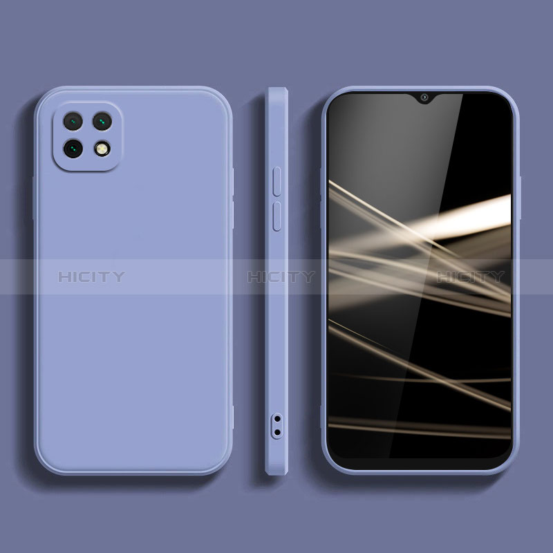 Silikon Hülle Handyhülle Ultra Dünn Flexible Schutzhülle 360 Grad Ganzkörper Tasche für Samsung Galaxy A22s 5G groß