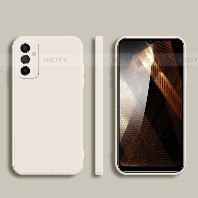 Silikon Hülle Handyhülle Ultra Dünn Flexible Schutzhülle 360 Grad Ganzkörper Tasche für Samsung Galaxy F23 5G Weiß Plus