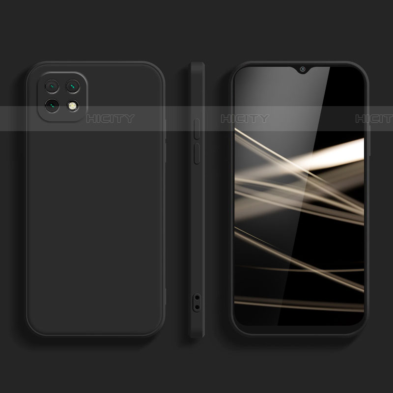 Silikon Hülle Handyhülle Ultra Dünn Flexible Schutzhülle 360 Grad Ganzkörper Tasche für Samsung Galaxy F42 5G Schwarz Plus