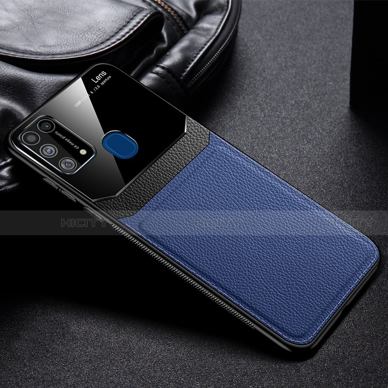 Silikon Hülle Handyhülle Ultra Dünn Flexible Schutzhülle 360 Grad Ganzkörper Tasche für Samsung Galaxy M21s Blau Plus