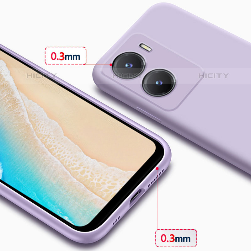 Silikon Hülle Handyhülle Ultra Dünn Flexible Schutzhülle 360 Grad Ganzkörper Tasche für Vivo iQOO Z7i 5G groß