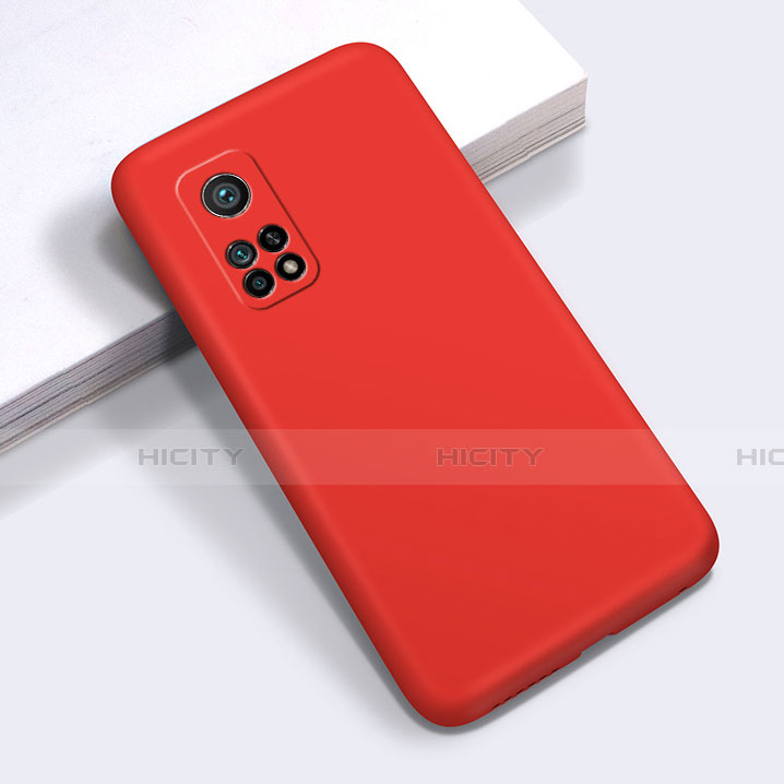 Silikon Hülle Handyhülle Ultra Dünn Flexible Schutzhülle 360 Grad Ganzkörper Tasche für Xiaomi Mi 10T 5G Rot