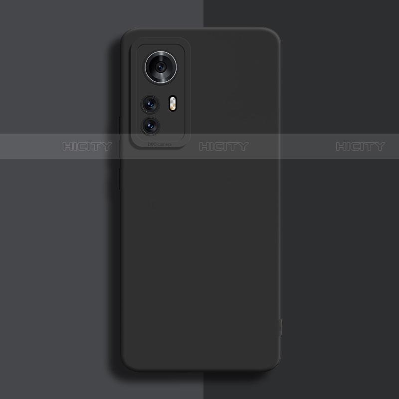 Silikon Hülle Handyhülle Ultra Dünn Flexible Schutzhülle 360 Grad Ganzkörper Tasche für Xiaomi Mi 12X 5G Schwarz