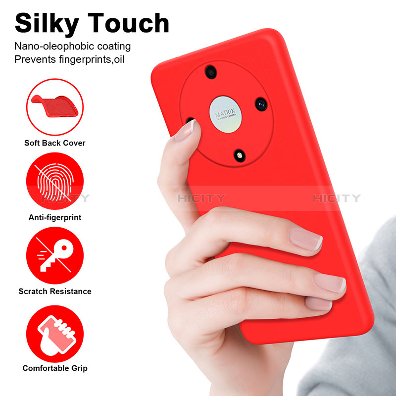 Silikon Hülle Handyhülle Ultra Dünn Flexible Schutzhülle 360 Grad Ganzkörper Tasche H01P für Huawei Honor Magic5 Lite 5G