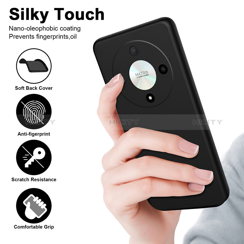 Silikon Hülle Handyhülle Ultra Dünn Flexible Schutzhülle 360 Grad Ganzkörper Tasche H01P für Huawei Honor Magic6 Lite 5G groß