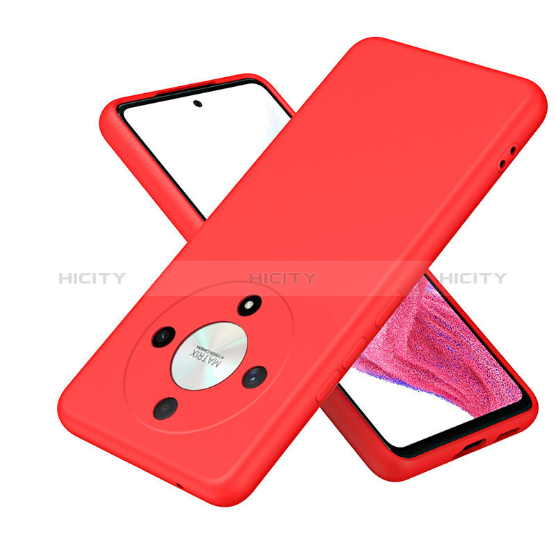 Silikon Hülle Handyhülle Ultra Dünn Flexible Schutzhülle 360 Grad Ganzkörper Tasche H01P für Huawei Honor Magic6 Lite 5G Rot Plus