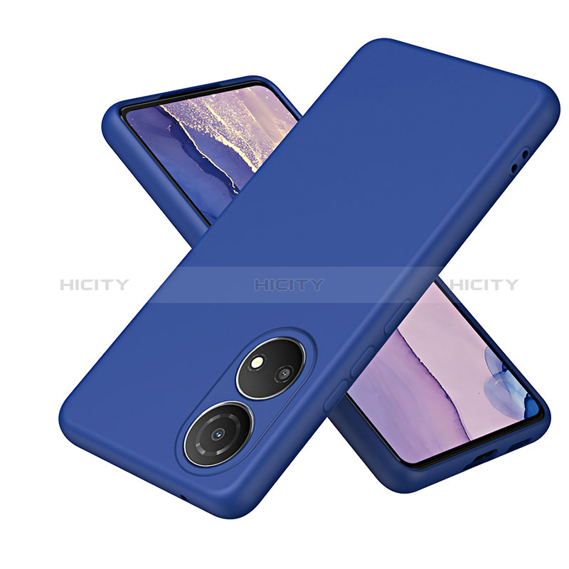 Silikon Hülle Handyhülle Ultra Dünn Flexible Schutzhülle 360 Grad Ganzkörper Tasche H01P für Huawei Honor X7 Blau Plus