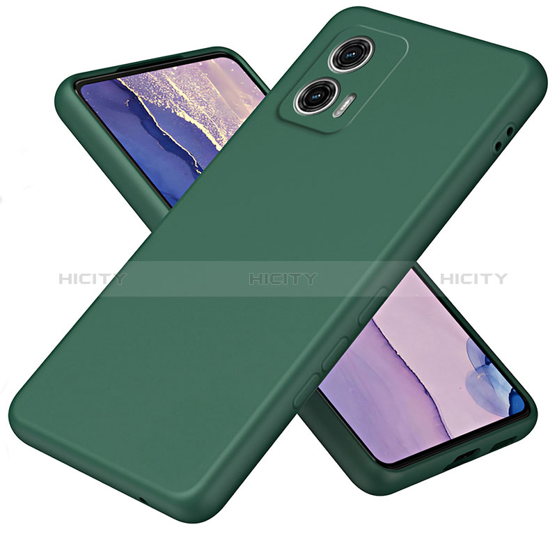 Silikon Hülle Handyhülle Ultra Dünn Flexible Schutzhülle 360 Grad Ganzkörper Tasche H01P für Motorola Moto G73 5G