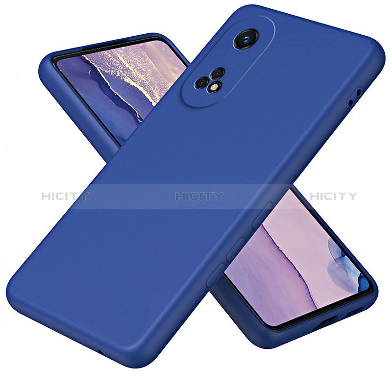 Silikon Hülle Handyhülle Ultra Dünn Flexible Schutzhülle 360 Grad Ganzkörper Tasche H01P für Oppo Reno8 T 4G Blau