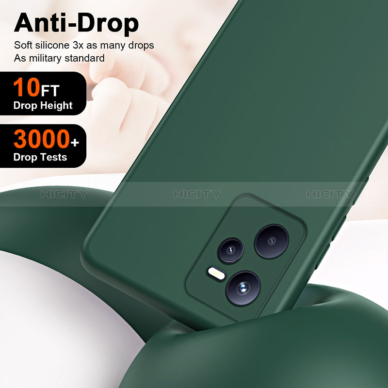 Silikon Hülle Handyhülle Ultra Dünn Flexible Schutzhülle 360 Grad Ganzkörper Tasche H01P für Realme C35 groß