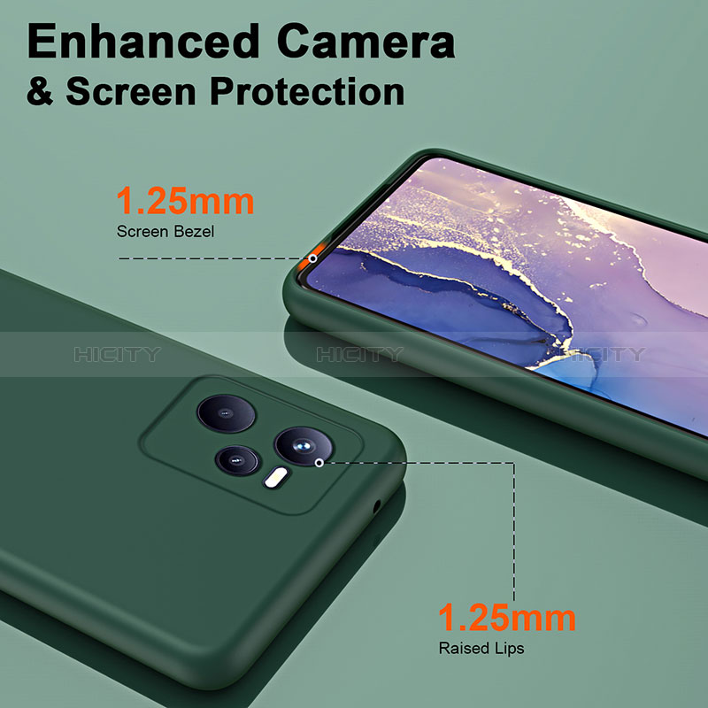 Silikon Hülle Handyhülle Ultra Dünn Flexible Schutzhülle 360 Grad Ganzkörper Tasche H01P für Realme C35 groß