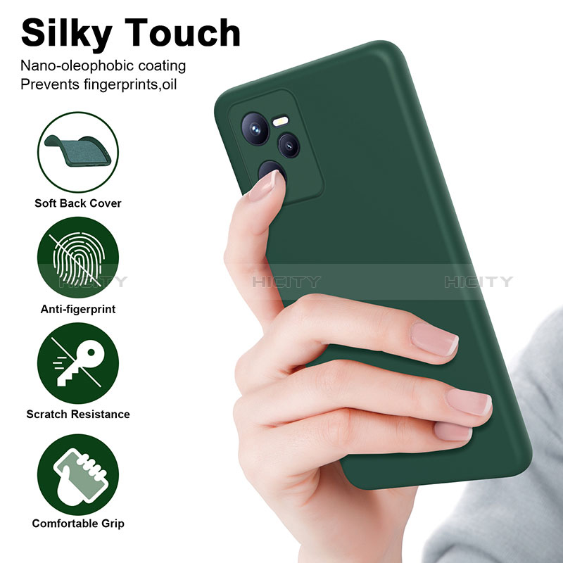 Silikon Hülle Handyhülle Ultra Dünn Flexible Schutzhülle 360 Grad Ganzkörper Tasche H01P für Realme C35 groß