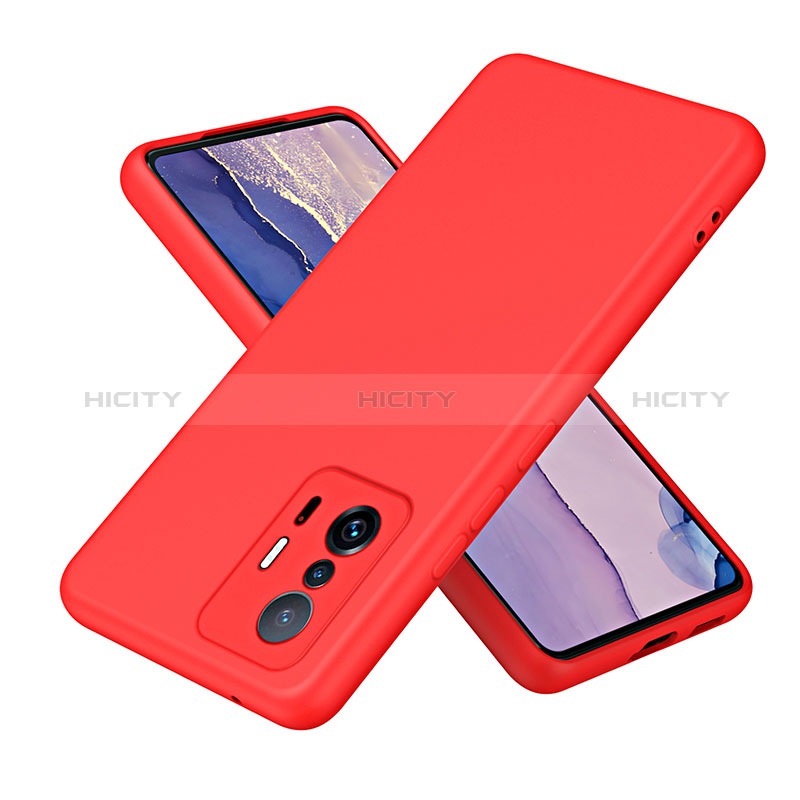 Silikon Hülle Handyhülle Ultra Dünn Flexible Schutzhülle 360 Grad Ganzkörper Tasche H01P für Xiaomi Mi 11T 5G Rot