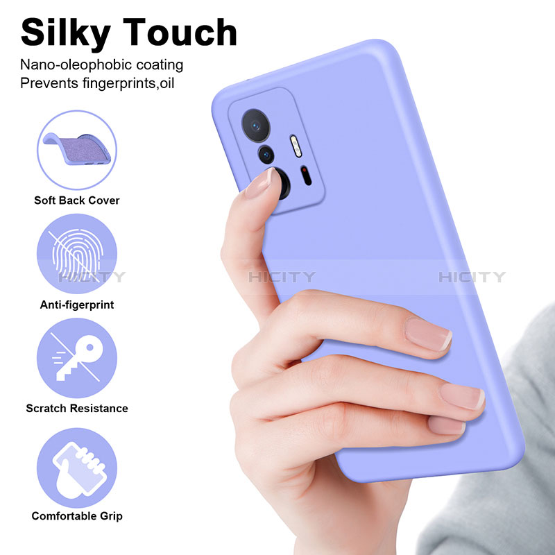 Silikon Hülle Handyhülle Ultra Dünn Flexible Schutzhülle 360 Grad Ganzkörper Tasche H01P für Xiaomi Mi 11T Pro 5G groß