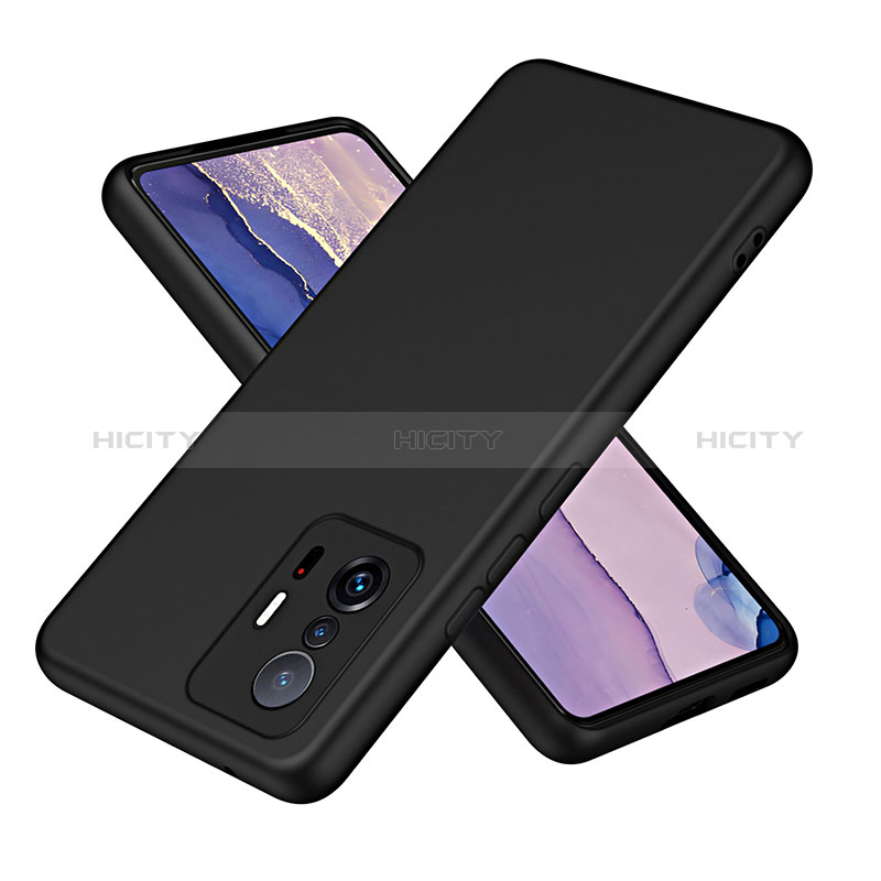 Silikon Hülle Handyhülle Ultra Dünn Flexible Schutzhülle 360 Grad Ganzkörper Tasche H01P für Xiaomi Mi 11T Pro 5G Schwarz