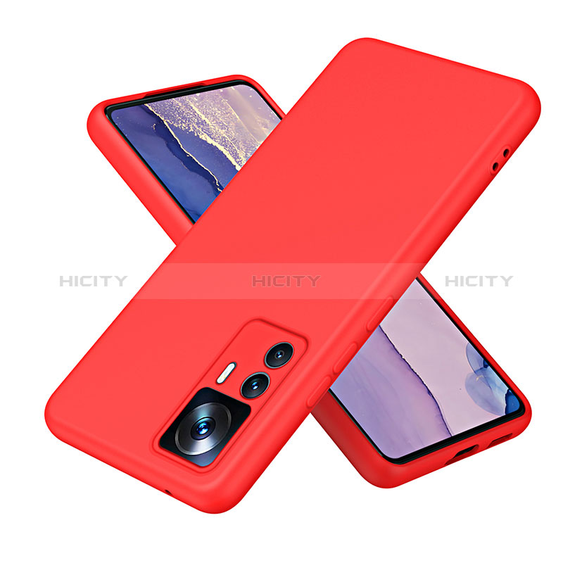 Silikon Hülle Handyhülle Ultra Dünn Flexible Schutzhülle 360 Grad Ganzkörper Tasche H01P für Xiaomi Mi 12T 5G Rot Plus