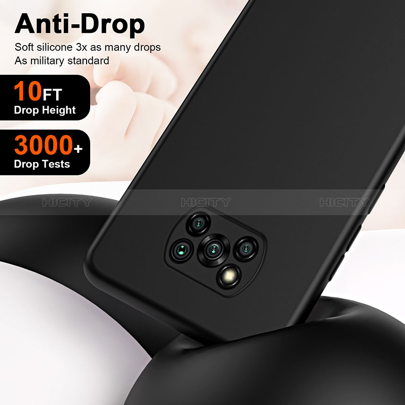 Silikon Hülle Handyhülle Ultra Dünn Flexible Schutzhülle 360 Grad Ganzkörper Tasche H01P für Xiaomi Poco X3