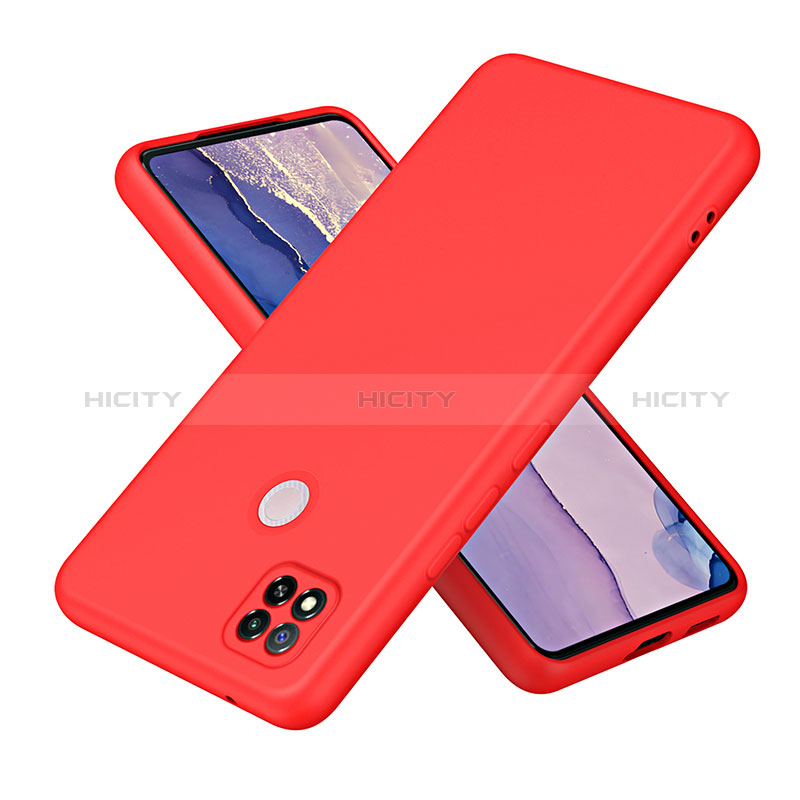 Silikon Hülle Handyhülle Ultra Dünn Flexible Schutzhülle 360 Grad Ganzkörper Tasche H01P für Xiaomi Redmi 10A 4G Rot Plus