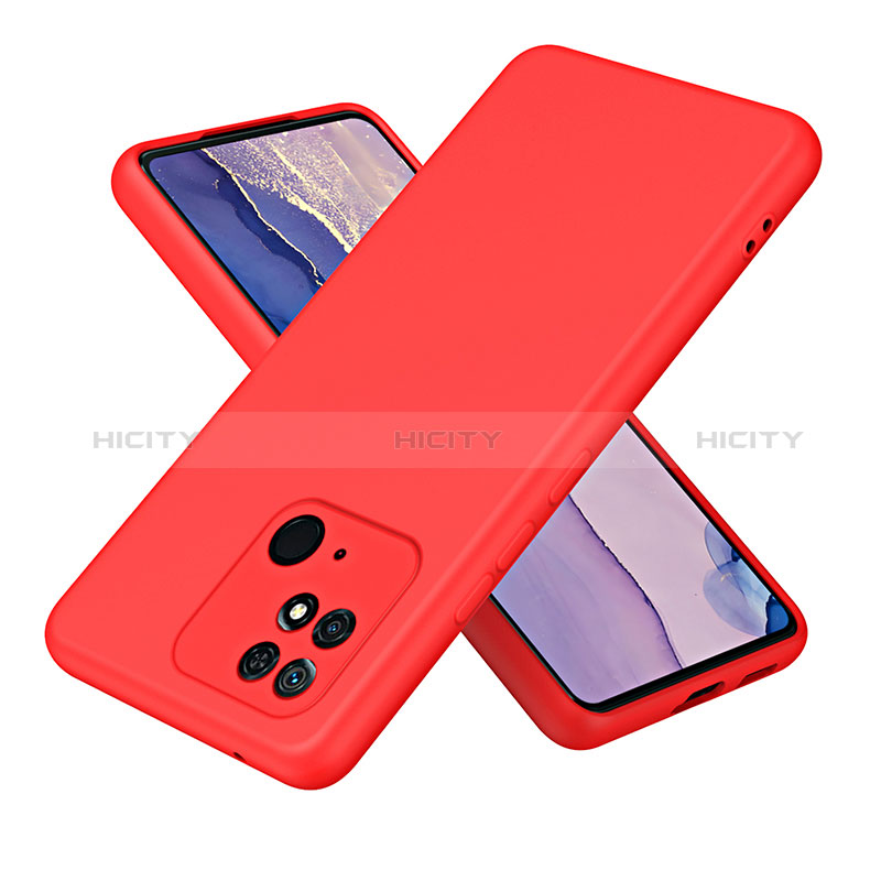 Silikon Hülle Handyhülle Ultra Dünn Flexible Schutzhülle 360 Grad Ganzkörper Tasche H01P für Xiaomi Redmi 10C 4G Rot