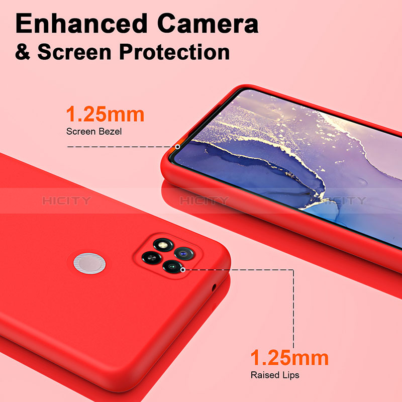 Silikon Hülle Handyhülle Ultra Dünn Flexible Schutzhülle 360 Grad Ganzkörper Tasche H01P für Xiaomi Redmi 9 Activ