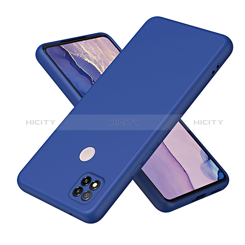 Silikon Hülle Handyhülle Ultra Dünn Flexible Schutzhülle 360 Grad Ganzkörper Tasche H01P für Xiaomi Redmi 9 Activ Blau