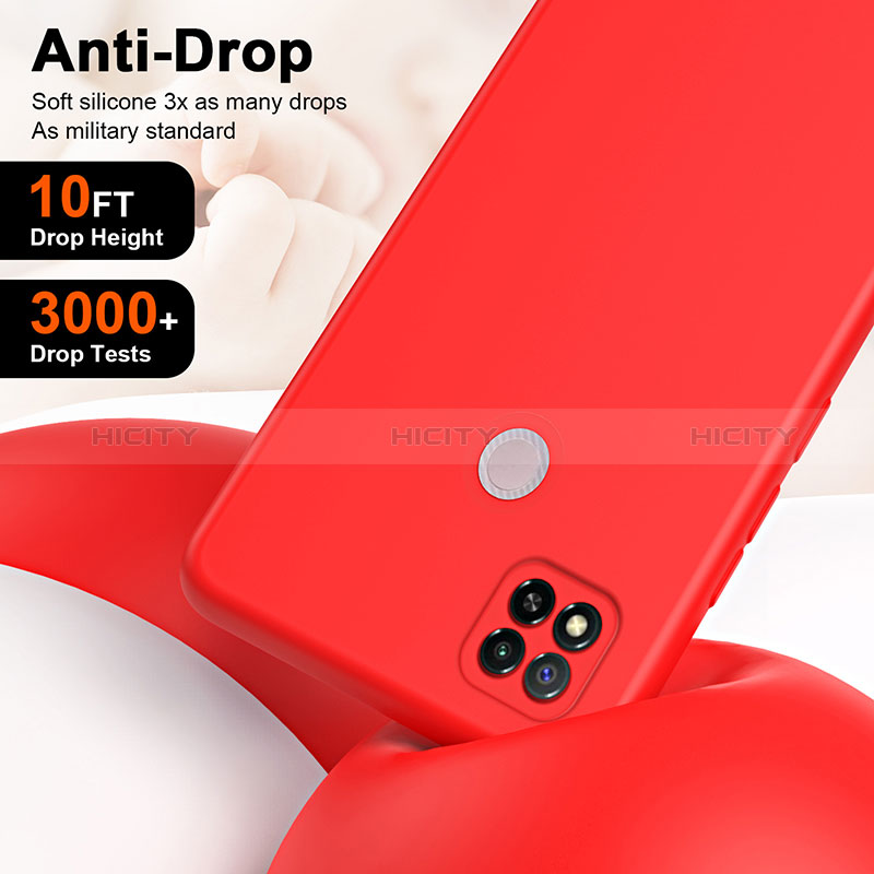Silikon Hülle Handyhülle Ultra Dünn Flexible Schutzhülle 360 Grad Ganzkörper Tasche H01P für Xiaomi Redmi 9 India