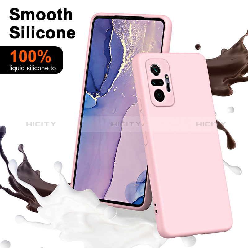 Silikon Hülle Handyhülle Ultra Dünn Flexible Schutzhülle 360 Grad Ganzkörper Tasche H01P für Xiaomi Redmi Note 10 Pro 4G groß