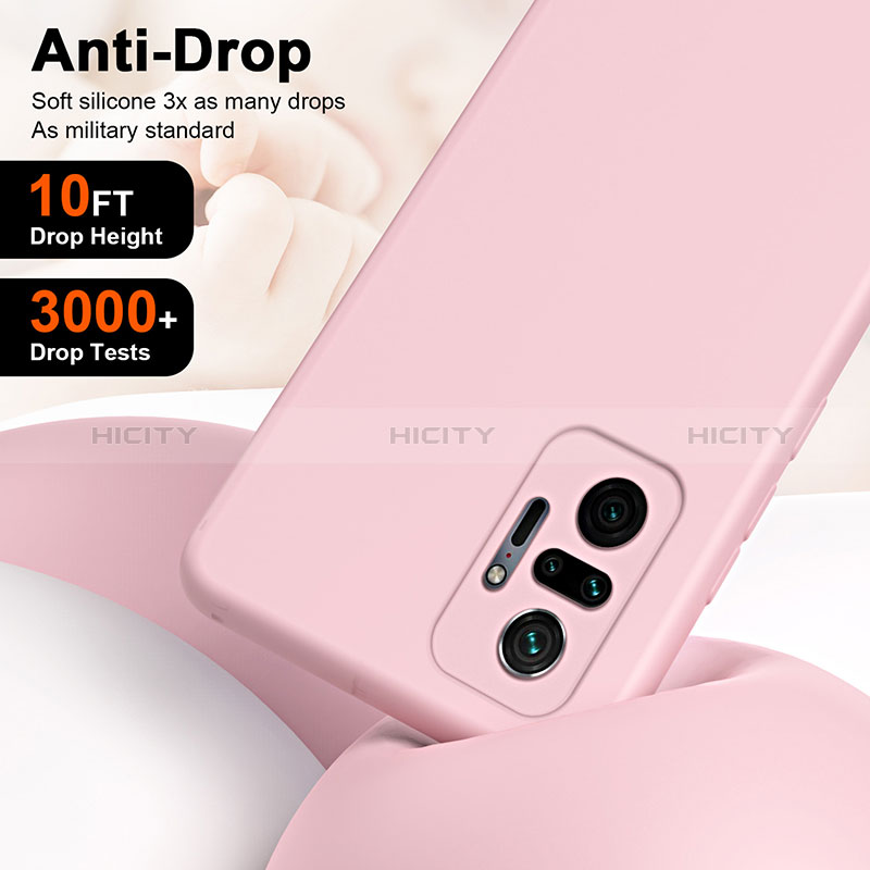 Silikon Hülle Handyhülle Ultra Dünn Flexible Schutzhülle 360 Grad Ganzkörper Tasche H01P für Xiaomi Redmi Note 10 Pro 4G groß