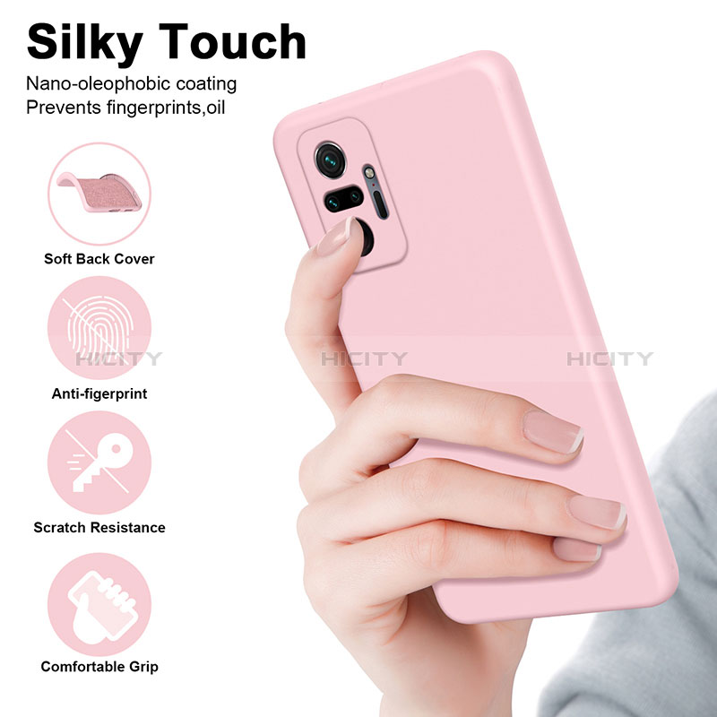 Silikon Hülle Handyhülle Ultra Dünn Flexible Schutzhülle 360 Grad Ganzkörper Tasche H01P für Xiaomi Redmi Note 10 Pro Max