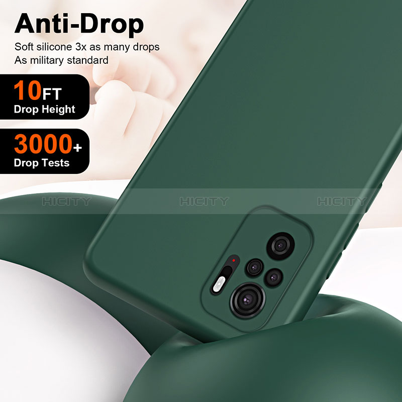 Silikon Hülle Handyhülle Ultra Dünn Flexible Schutzhülle 360 Grad Ganzkörper Tasche H01P für Xiaomi Redmi Note 10S 4G