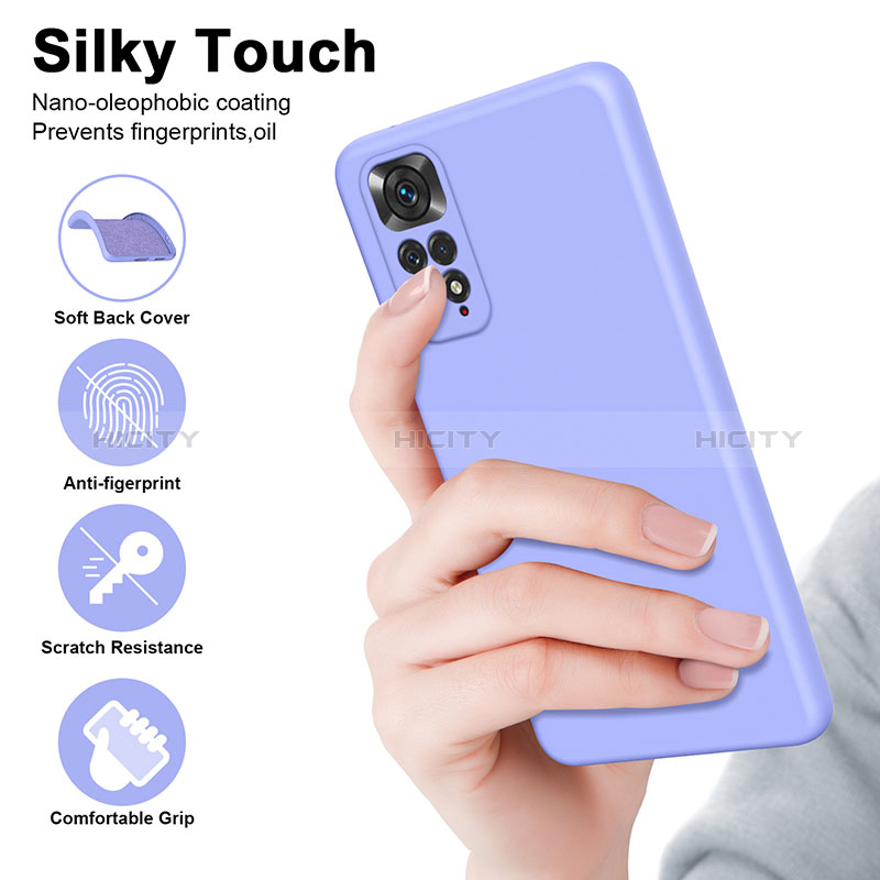 Silikon Hülle Handyhülle Ultra Dünn Flexible Schutzhülle 360 Grad Ganzkörper Tasche H01P für Xiaomi Redmi Note 11 4G (2022) groß