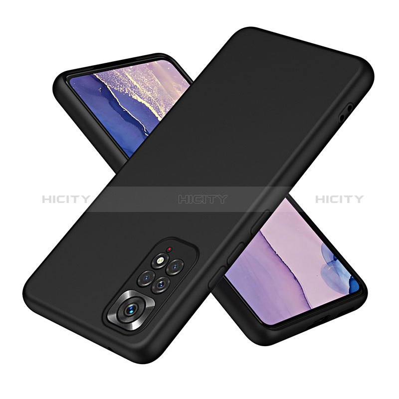 Silikon Hülle Handyhülle Ultra Dünn Flexible Schutzhülle 360 Grad Ganzkörper Tasche H01P für Xiaomi Redmi Note 11 4G (2022) Schwarz