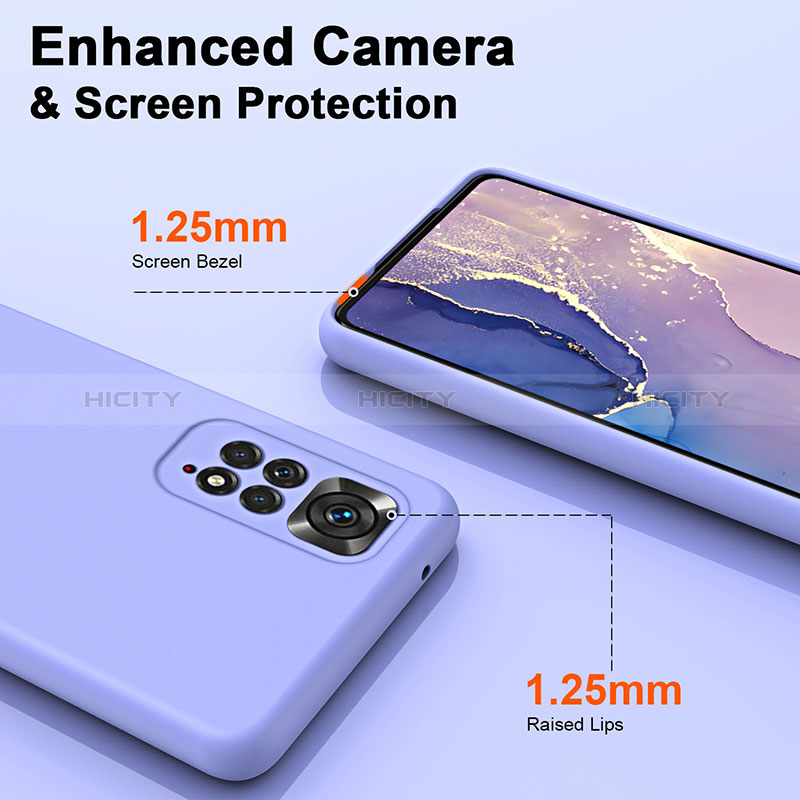 Silikon Hülle Handyhülle Ultra Dünn Flexible Schutzhülle 360 Grad Ganzkörper Tasche H01P für Xiaomi Redmi Note 11 Pro 4G