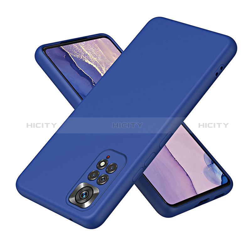 Silikon Hülle Handyhülle Ultra Dünn Flexible Schutzhülle 360 Grad Ganzkörper Tasche H01P für Xiaomi Redmi Note 11 Pro 5G Blau Plus