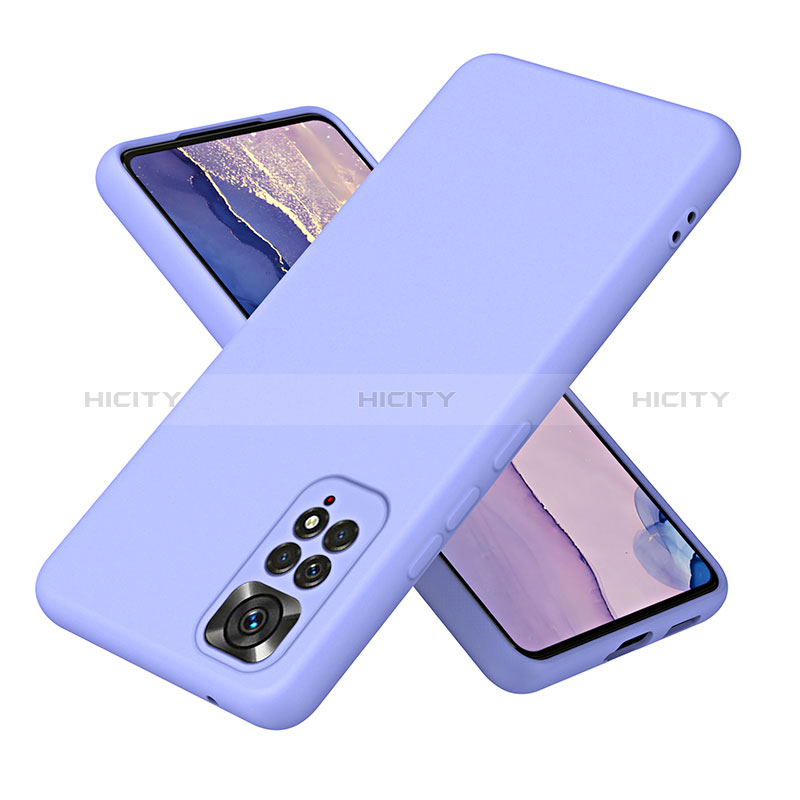 Silikon Hülle Handyhülle Ultra Dünn Flexible Schutzhülle 360 Grad Ganzkörper Tasche H01P für Xiaomi Redmi Note 11S 4G Lavendel Grau Plus