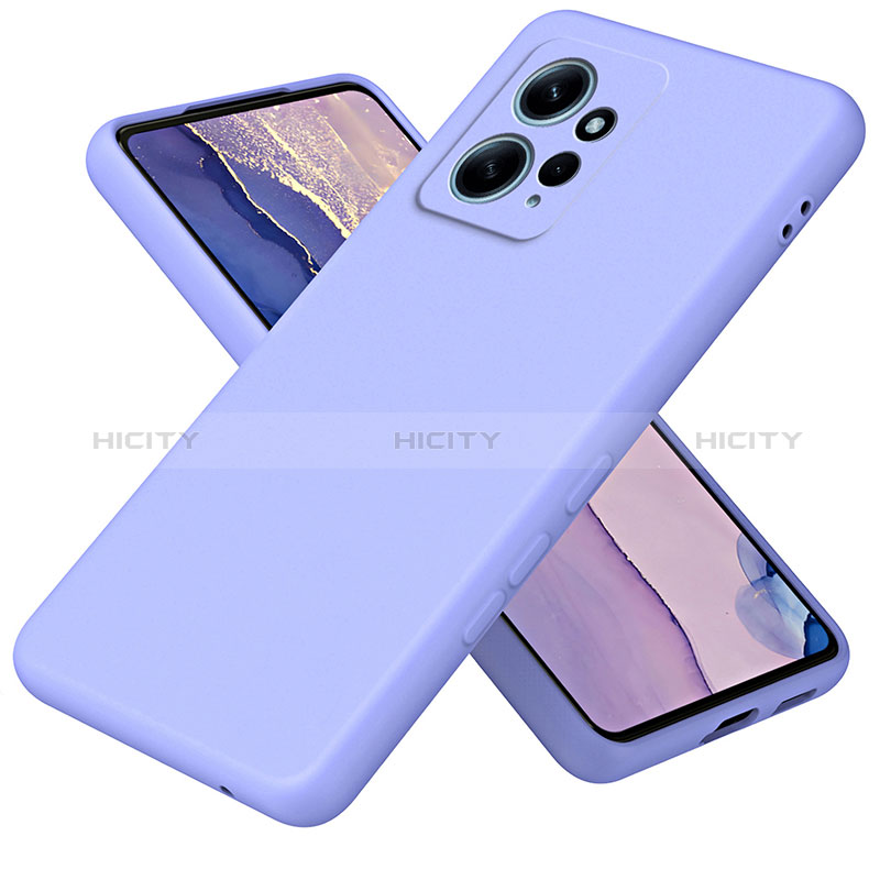 Silikon Hülle Handyhülle Ultra Dünn Flexible Schutzhülle 360 Grad Ganzkörper Tasche H01P für Xiaomi Redmi Note 12 4G Violett