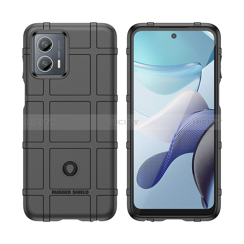 Silikon Hülle Handyhülle Ultra Dünn Flexible Schutzhülle 360 Grad Ganzkörper Tasche J01S für Motorola Moto G 5G (2023) groß