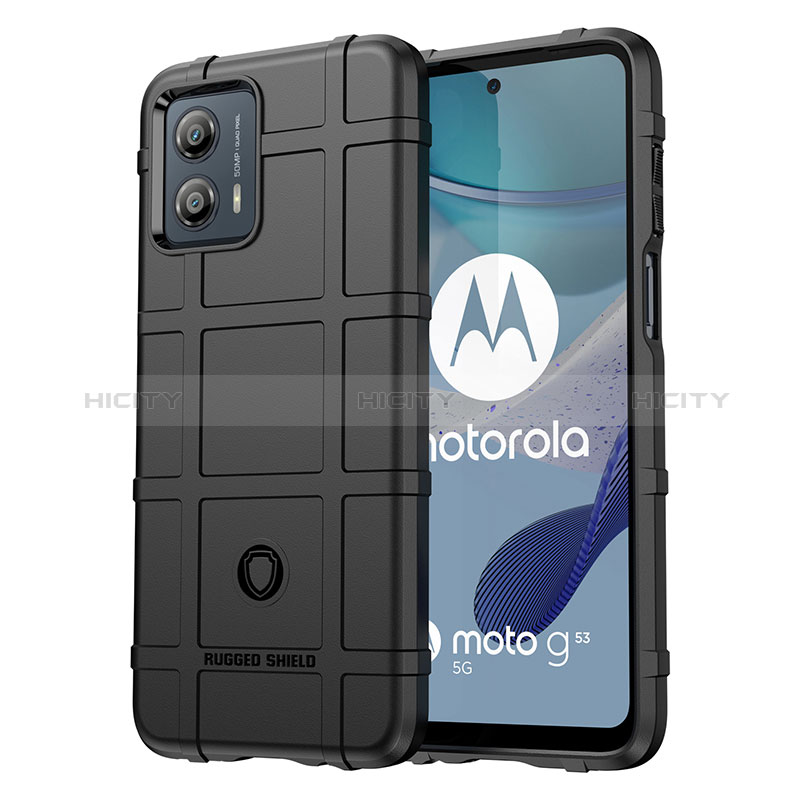 Silikon Hülle Handyhülle Ultra Dünn Flexible Schutzhülle 360 Grad Ganzkörper Tasche J01S für Motorola Moto G53 5G
