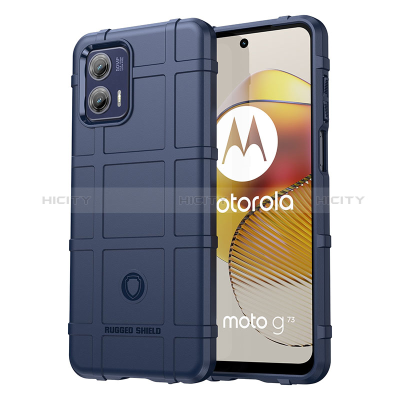 Silikon Hülle Handyhülle Ultra Dünn Flexible Schutzhülle 360 Grad Ganzkörper Tasche J01S für Motorola Moto G73 5G groß