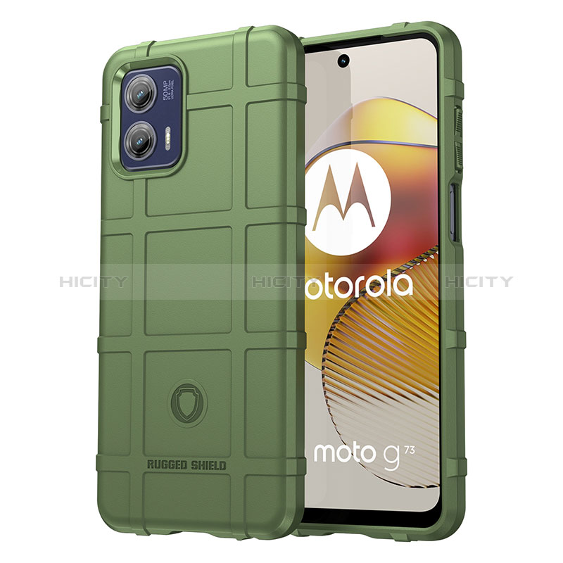 Silikon Hülle Handyhülle Ultra Dünn Flexible Schutzhülle 360 Grad Ganzkörper Tasche J01S für Motorola Moto G73 5G groß