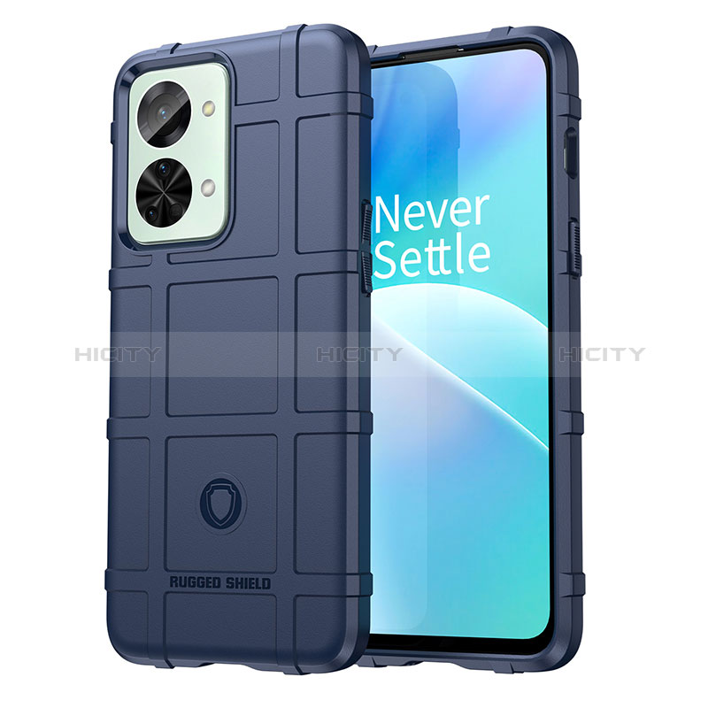 Silikon Hülle Handyhülle Ultra Dünn Flexible Schutzhülle 360 Grad Ganzkörper Tasche J01S für OnePlus Nord 2T 5G Blau