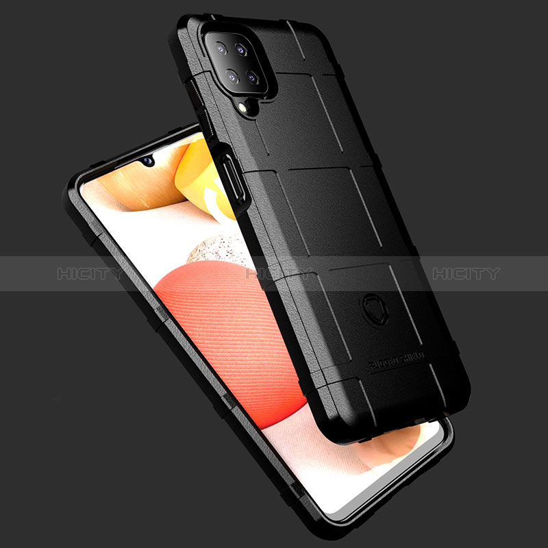 Silikon Hülle Handyhülle Ultra Dünn Flexible Schutzhülle 360 Grad Ganzkörper Tasche J01S für Samsung Galaxy A12