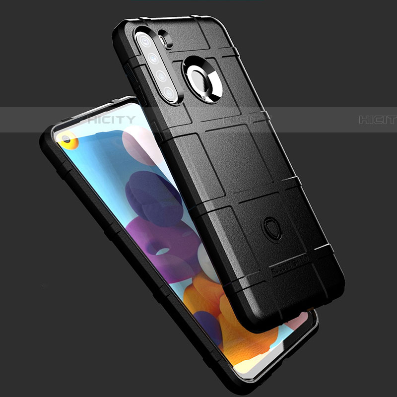 Silikon Hülle Handyhülle Ultra Dünn Flexible Schutzhülle 360 Grad Ganzkörper Tasche J01S für Samsung Galaxy A21 European