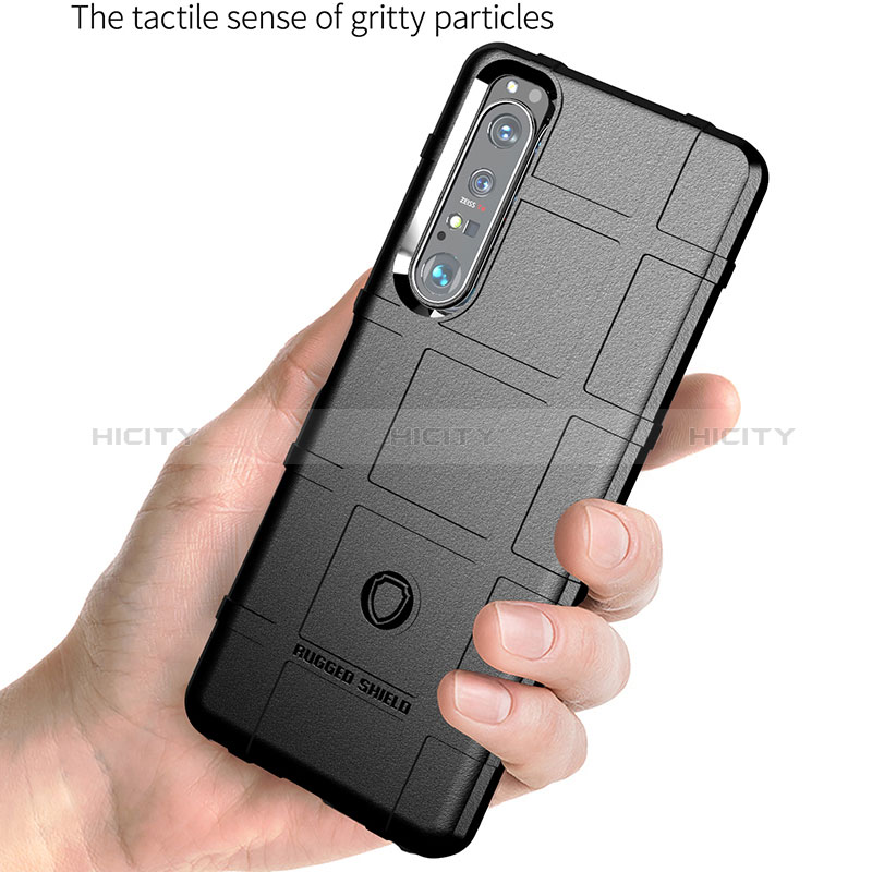 Silikon Hülle Handyhülle Ultra Dünn Flexible Schutzhülle 360 Grad Ganzkörper Tasche J01S für Sony Xperia 1 III groß